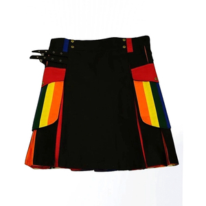 Kilts Escoceses Modernos a Precio de Fábrica, Nuevos Kilts Negros para Hombre y Mujer, Servicio Personalizado Disponible - Product Image 1