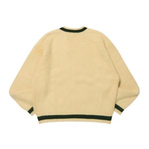 Varsity College Style Knit Sweater Soft V-Neck Slim <b>Fit</b> Pullover Sophisticated Solid Color Ladies Winter <b>Jumper</b> Breathable 2026 - Product Image 2
