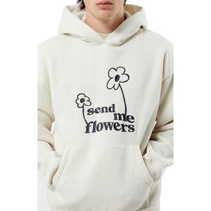 Prix de gros – Sweat-shirts à capuche personnalisés pour hommes avec logo en relief, manches côtelées, poches avant, séchage rapide, en molleton de coton – Vêtements tendance - Product Image 3