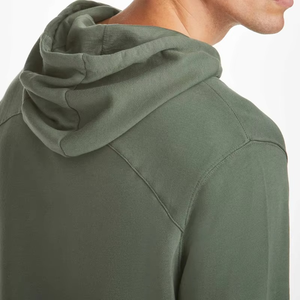 Sweat à capuche personnalisé pour homme en molleton 100 % coton, collection printemps, avec logo brodé perlé sur le devant, style streetwear, respirant, vente en gros - Product Image 6