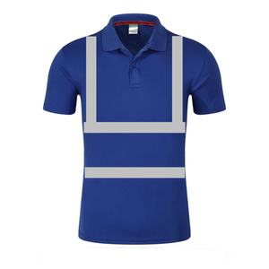 Camiseta Polo Reflectante Azul para Hombre, Ropa de Trabajo de Alta Visibilidad, Uniforme de Poliéster de Manga Corta, Ropa de Seguridad - Product Image 4