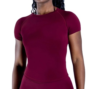 Camiseta de Verano para Mujer, 100% Algodón Jersey, Bordada, Informal, Holgada, con Estampado Sólido, Cuello Redondo y Media Manga - Product Image 1