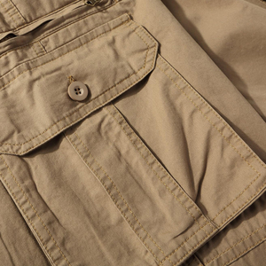 Pantalones Jogger Cargo Color Caqui para Hombre, con Dobladillo Elástico, Casuales, Ligeros, con Bolsillos Laterales - Product Image 3