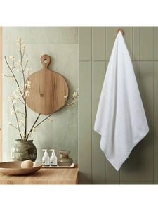 Serviette de bain pour adultes de grande taille, en coton 100% de haute qualité, super absorbante, douce pour la peau, blanche pure, lavable en machine, serviette de bain d'hôtel - Product Image 6