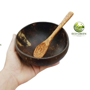 Bol en noix de coco pour smoothie, salade, fruits, bol en coquille de noix de coco naturelle, accessoires de cuisine sains - Product Image 5