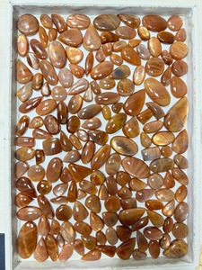 Natural Sunstone Cabochon AAA Quality Orange Peach Loose Gemstone Polished Cabochon for Jewelry Making Wholesale Price <b>Stones</b>, - Product Image 2