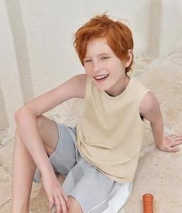 Débardeur moderne décontracté pour garçons en coton doux, sans manches, idéal pour le basketball, le football, le volley-ball et le quotidien - Product Image 4
