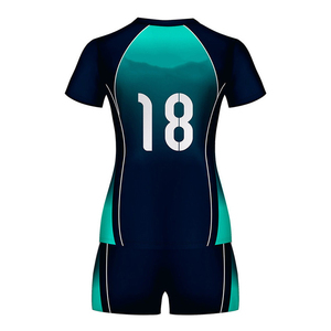 Uniforme de Voleibol Femenino con Logotipo Frontal Impreso Personalizado de la Mejor Calidad, Estilo 2026, Ropa Deportiva Transpirable y Antibacteriana - Product Image 2