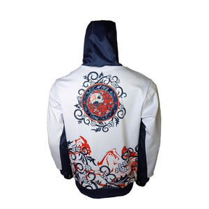 Sudadera con capucha de punto para hombre, de moda, bordada, oversize, personalizada, al por mayor, con estampado por sublimación, 100% algodón - Product Image 2