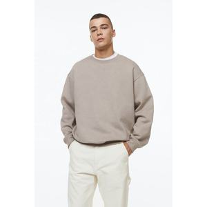 High Quality Men's Embroidered 100% <b>Polyester</b> Loose Fit Winter Sweatshirt-Custom OEM Service Wholesale Fashion Clothing - Product Image 2