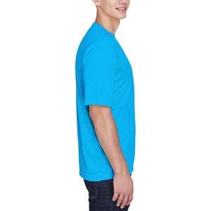 Camiseta de Manga Corta para Hombre, Cuello Redondo, Color Sólido, Corte Regular, Informal, Tejido de Punto, Algodón Transpirable, Diseño Liso - Product Image 4