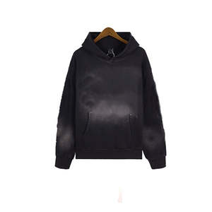 Ensemble de survêtement 2 pièces pour homme en laine française épaisse délavée au soleil, effet délavé à l'acide, vêtements de sport pour homme - Product Image 6