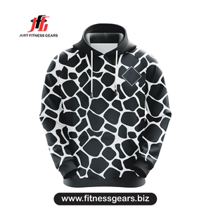 Sweat-shirt à capuche pour homme, imprimé animal, coupe classique, décontracté, pour l'automne, 100% polyester, tricoté, respirant - Product Image 1