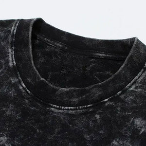 Camiseta Casual para Hombre con Lavado Ácido, Estilo Moderno y Elegante, Diseño Lavado, Tela Cómoda, Perfecta para la Moda Urbana Diaria - Product Image 5