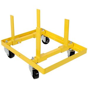 Adjustable 750lbs Rolling <b>Engine</b> <b>Stand</b> with 2pcs Buckle Straps Yellow Self Pick-up Not Supported Auto Repair Tool - Product Image 4