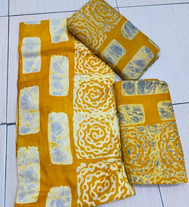 Auténtica Tela de Algodón Ankara con Estampado Africano de Alta Calidad para Prendas Tradicionales del Mercado de Kumasi - Product Image 3