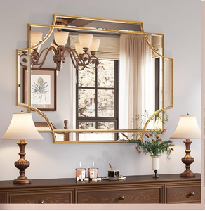 Miroir rectangulaire sophistiqué d'inspiration grecque, orné de motifs ajourés, disponible à prix de gros. - Product Image 2