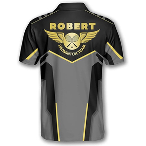 High Quality <b>Badminton</b> Jersey Quick Dry Breathable Sports T Shirt Custom Design Logo Printing Team Wear OEM - Product Image 2