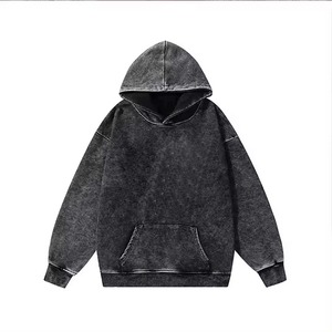 Sweat-shirts à capuche déchirés en coton 100 % de haute qualité, style décontracté sport, pour hommes et femmes, collection printemps, vente en gros - Product Image 3