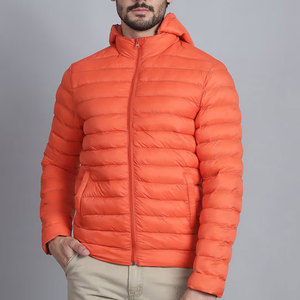 Men Puffer <b>Jacket</b> With High Collar And Cozy Inner Layer Men Everyday Wear Puffer <b>Jacket</b> With Relaxed Fit Style - Product Image 1