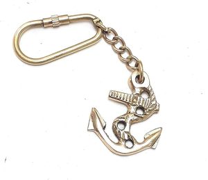 Elegante llavero de ancla de latón macizo con encanto náutico vintage – Porta llaves duradero y con estilo para entusiastas de la marina - Product Image 2