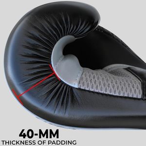 Guantes de Boxeo Profesionales Farabi Sports de Piel Sintética para MMA, Cierre de Gancho y Bucle, Ligeros, Protección UV, Personalizables, para Adultos - Product Image 4