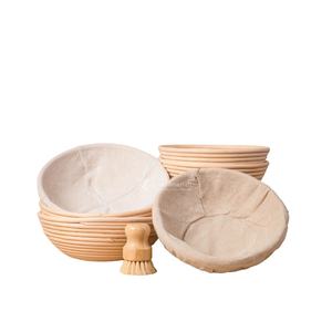 Panier à pain ovale traditionnel en rotin tendance 2026, panier de levage naturel avec accessoires pour la pâte, artisanat vietnamien - Product Image 5