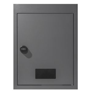 Cassetta Postale da Parete in Acciaio Resistente 2.8x7.9x13 Pollici con Serratura a Combinazione 12.5x6.3x16.9 Pollici, Organizzatore da Parete per Oggetti - Product Image 1