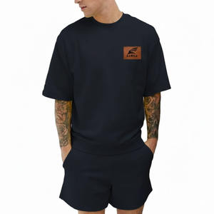 High Quality Two-Piece <b>Twin</b> <b>Set</b> for Men Custom Color Soft Breathable T-Shirt and Shorts with Print Custom Logo - Product Image 5