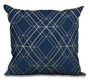 Housse de coussin carrée de luxe à imprimé floral géométrique/à pois avec des fleurs roses et jaunes et des feuilles vertes pour la décoration de la maison - Product Image 3