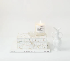 Boîte à bijoux artisanale en os incrusté de nacre, étui de rangement en gros - Product Image 1