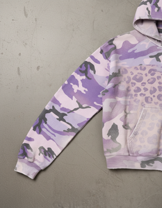 Sweat à capuche zippé unisexe pour jeunes, style décontracté, avec broderies et patchs, en molleton 100% coton écologique, couleurs camouflage personnalisées, coupe classique, hiver - Product Image 3