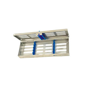 Boîte de stérilisation manuelle pour instruments dentaires et ORL, en acier inoxydable, certifiée CE & ISO, pour 5 instruments, OEM ODM, vente en gros - Product Image 2