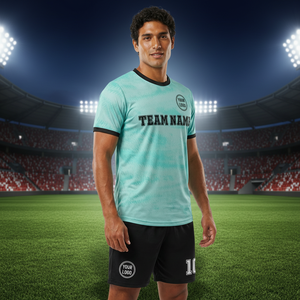 Camisetas de Fútbol Reversibles para Hombre, Estampadas, de Manga Corta, de Poliéster, Antibacterianas, Transpirables, de Secado Rápido, para Entrenamiento Deportivo - Product Image 4