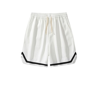 Short de sport d'été pour homme en maille à séchage rapide Bermuda à cinq points élastique mi décontracté plage glace soie course Plus poches pour - Product Image 3
