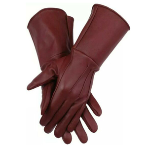 Gants en cuir de mouton véritable pour hommes, de haute qualité, à doigts entiers, compatibles avec les écrans tactiles, chauds, décontractés, à la mode, pour l'automne et l'hiver, unisexes - Product Image 2