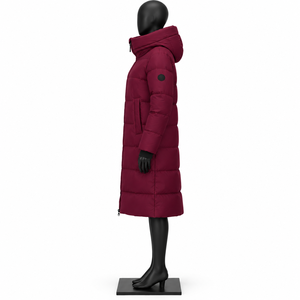 Parka Acolchada para Mujer, Talla Grande, Chaqueta Larga de Plumón con Capucha, Impermeable y Resistente al Viento, para Invierno - Product Image 3
