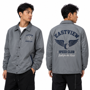 Chaqueta Bordada de Equipo Universitario con Diseño Herencia del Campus, Poliéster Resistente al Agua, Servicio de Personalización, Uniforme, Ropa Exterior para Club - Product Image 4