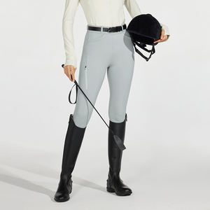 Pantalons d'équitation légers pour femmes, jodhpurs et culottes d'entraînement avec poches latérales et grip en silicone confortable - Product Image 3