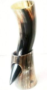 buffalo horn drinking horn hand made drinking horn eco friendly 100% natural <b>drinkware</b> <b>accessories</b> - Product Image 6