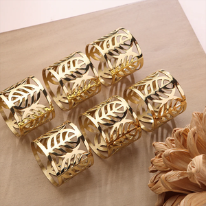 Brass Napkin Ring Premium Finish for Home Event Use Eco-Friendly Customizable Modern Classic Style Stocked Sample Available Low - Product Image 2