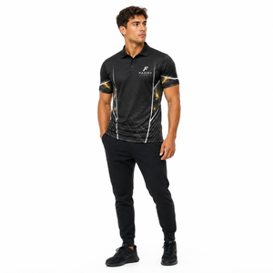 Camiseta Polo Deportiva Personalizada por Sublimación para Hombre, de Secado Rápido, Transpirable, para Golf, Tenis, Entrenamiento, Uniformes de Equipo - Product Image 3