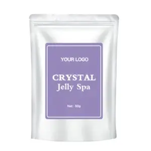 Private Label Puur Natuur Lavendel Crystal Jelly Spa Pedicur Foot Soak Diy Foo Jelly Spa Verzacht Wit Voet Zout Scrub Oem