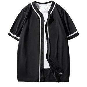 Camiseta de béisbol a rayas estampada 100% poliéster, uniforme de béisbol de color personalizado, camiseta de béisbol personalizada, uniforme de béisbol - Product Image 3