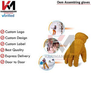 Gants de travail de protection robustes, résistants aux coupures, antidérapants, respirants, pour la construction industrielle et l'atelier - Product Image 2