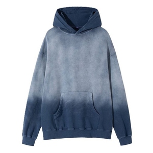 เสื้อฮู้ดดี้โอเวอร์ไซส์ผู้ชาย สีพื้น มีกระเป๋า ดีไซน์ลำลอง ผ้าเฟรนช์เทอร์รี่ถัก 100% ผ้าฝ้าย สำหรับใส่ในฤดูใบไม้ร่วง - Product Image 4