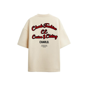 Camiseta de alta calidad, personalizada, estilo streetwear, de lujo, gruesa, 400 GSM, 100% algodón. - Product Image 5