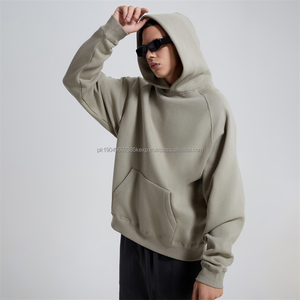 Sweat à capuche surdimensionné en polaire de haute qualité sweat unisexe pull à capuche hommes sans ficelle sweat à capuche avec logo personnalisé vierge - Product Image 2