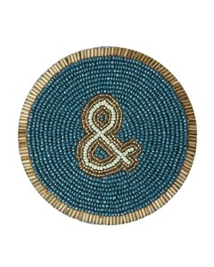 CRYSTAL CRAFT Handmade <b>Beaded</b> Tea Coaster <b>Set</b> with Colorful Round Patterns Ideal for Table Decor Kitchen and Unique - Product Image 2