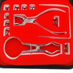Rubber Dam Kit Stainless Steel Reusable Manual Molar Deep Buccal Cavity Wide Flange Dental Endodontic <b>Tool</b> CE Certified Class I - Product Image 1